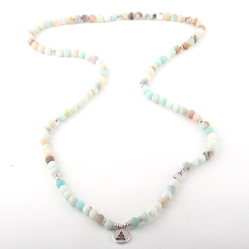 Boho Bracelet, RH Yoga Bracelet, Amazonite Natural Green Stone