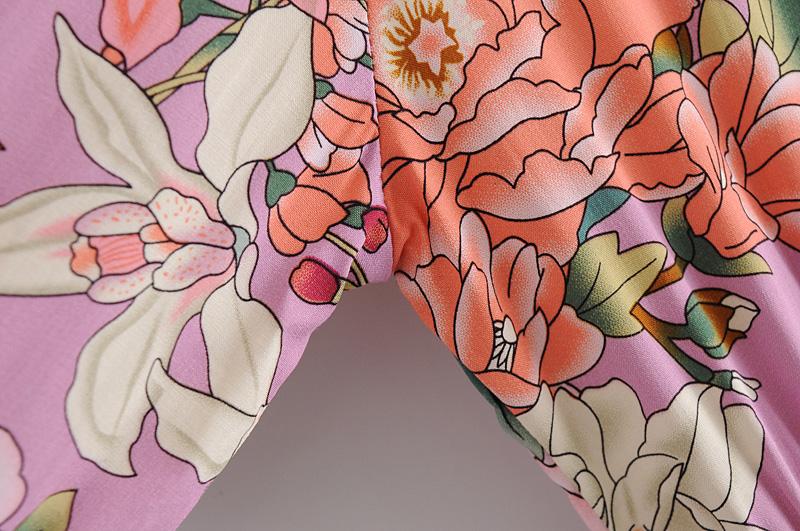 Boho Maxi Dress, Pink Rose