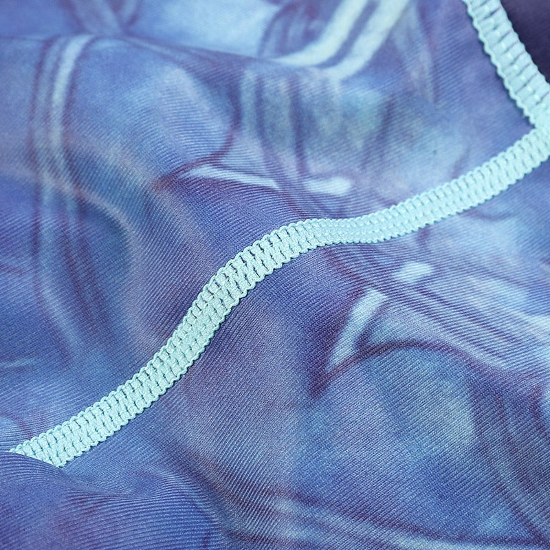 Yoga Legging, Yoga Pants, Boho Legging, Printed Tight, Blue Rose