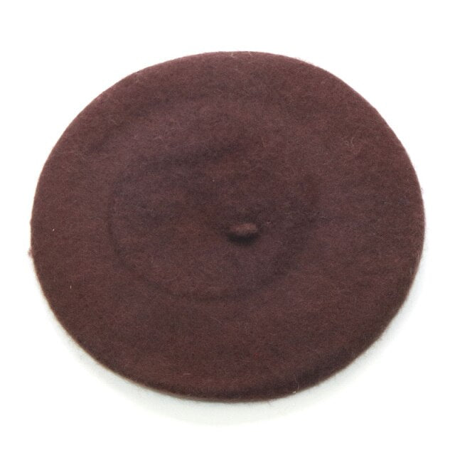 Boho Hat, Beret Hat, Artist Beanie Hat in Black, Beige and 28 colors