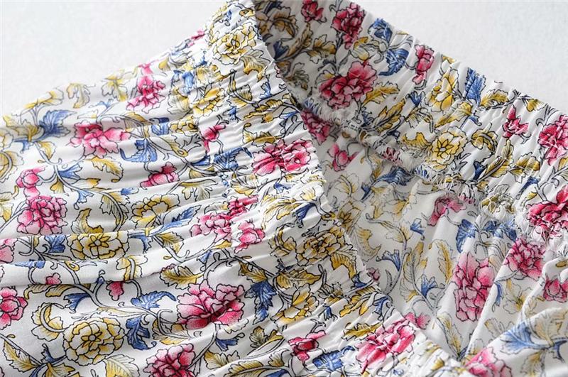 Boho Skirt, Hippie Skirts, Maxi Skirt, Wild Floral Rosa Off White