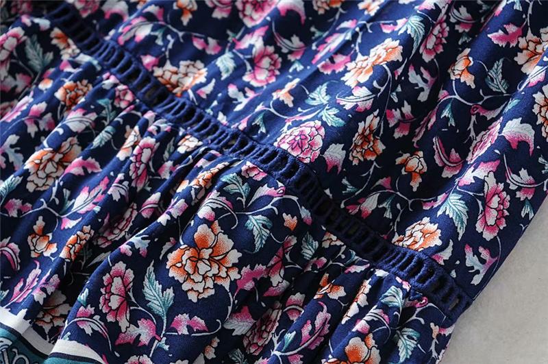 Boho Skirt, Hippie Skirts, Maxi Skirt, Wild Floral Rosa Violet