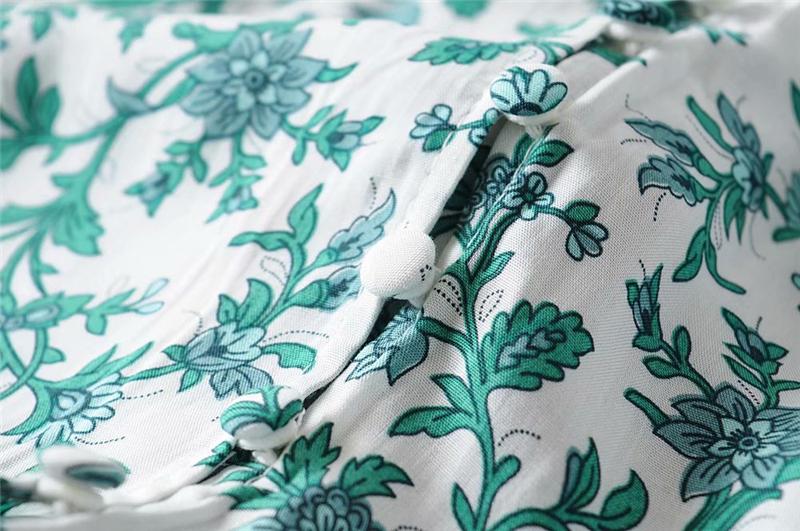 Boho Midi Dress, Strappy Fresh Mint Green