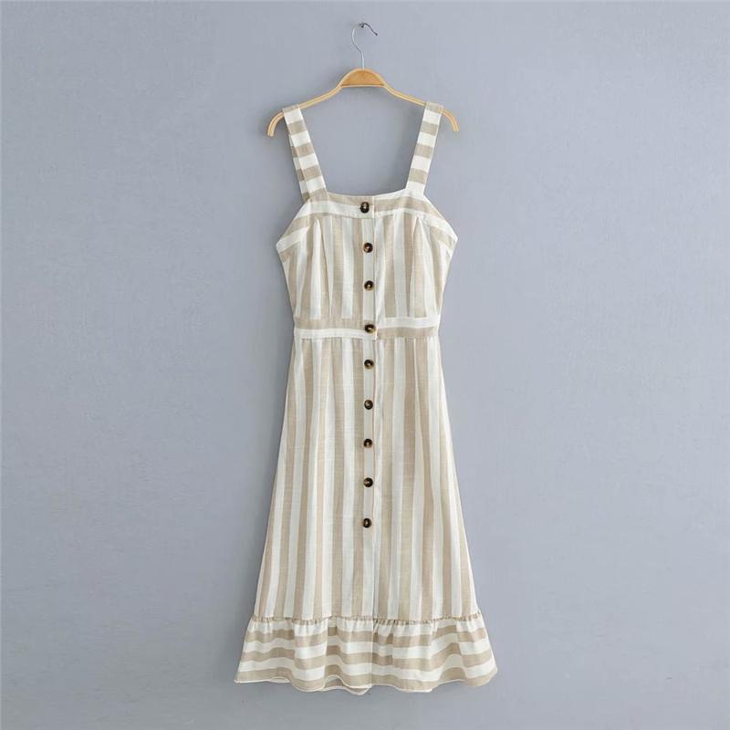 Boho Midi Dress, Strappy , Pink Vintage Pleated Polka Dot