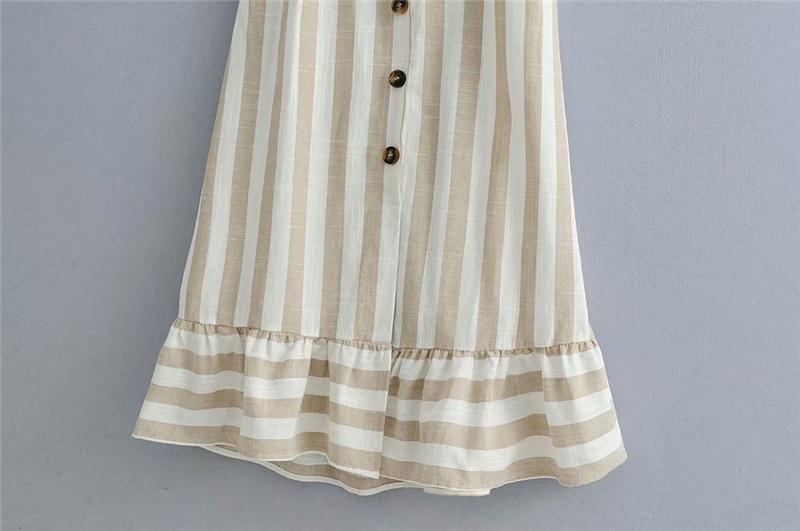 Boho Midi Dress, Strappy , Pink Vintage Pleated Polka Dot