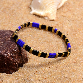 Boho Bracelet, Tila Bead  Bracelet, Colorfull