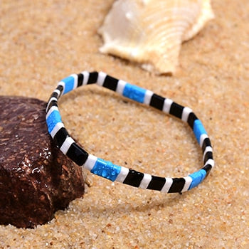 Boho Bracelet, Tila Bead  Bracelet, Colorfull