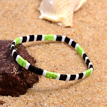 Boho Bracelet, Tila Bead  Bracelet, Colorfull