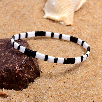 Boho Bracelet, Tila Bead  Bracelet, Colorfull