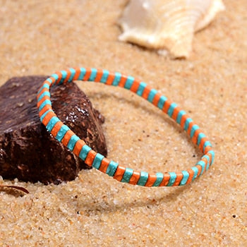 Boho Bracelet, Tila Bead  Bracelet, Colorfull