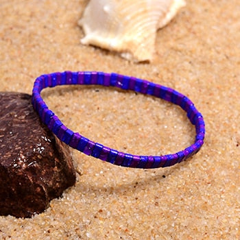 Boho Bracelet, Tila Bead  Bracelet, Colorfull