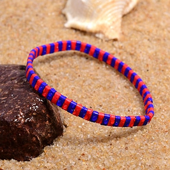 Boho Bracelet, Tila Bead  Bracelet, Colorfull