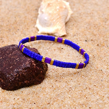 Boho Bracelet, Tila Bead  Bracelet, Colorfull