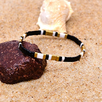 Boho Bracelet, Tila Bead  Bracelet, Colorfull