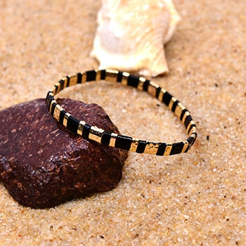 Boho Bracelet, Tila Bead  Bracelet, Colorfull
