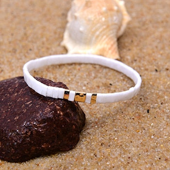 Boho Bracelet, Tila Bead  Bracelet, Colorfull