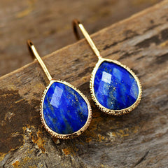 Boho Earrings, Dangle Earrings, Cute Elegant Blue Amazonite