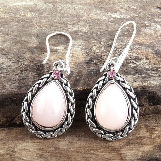 Boho Earrings, RH Dangle Earrings, Black Silver