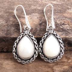 Boho Earrings, RH Dangle Earrings, Black Silver