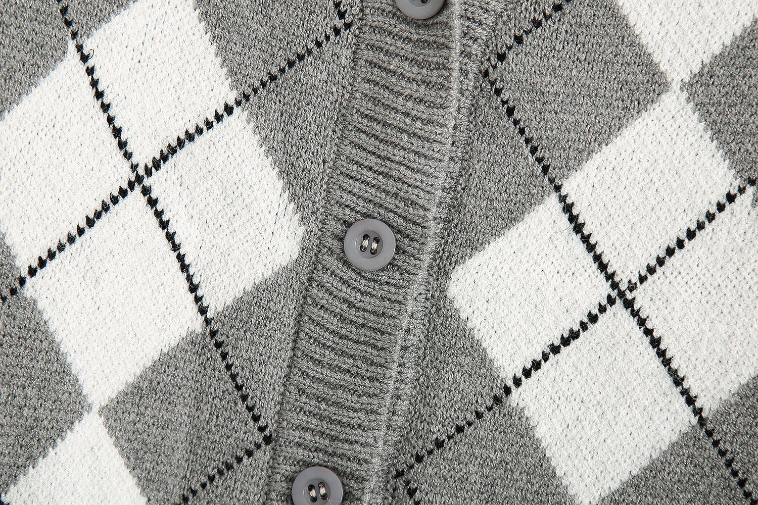 Boho Cardigan, Retro Knit Cardigan, Blue Check