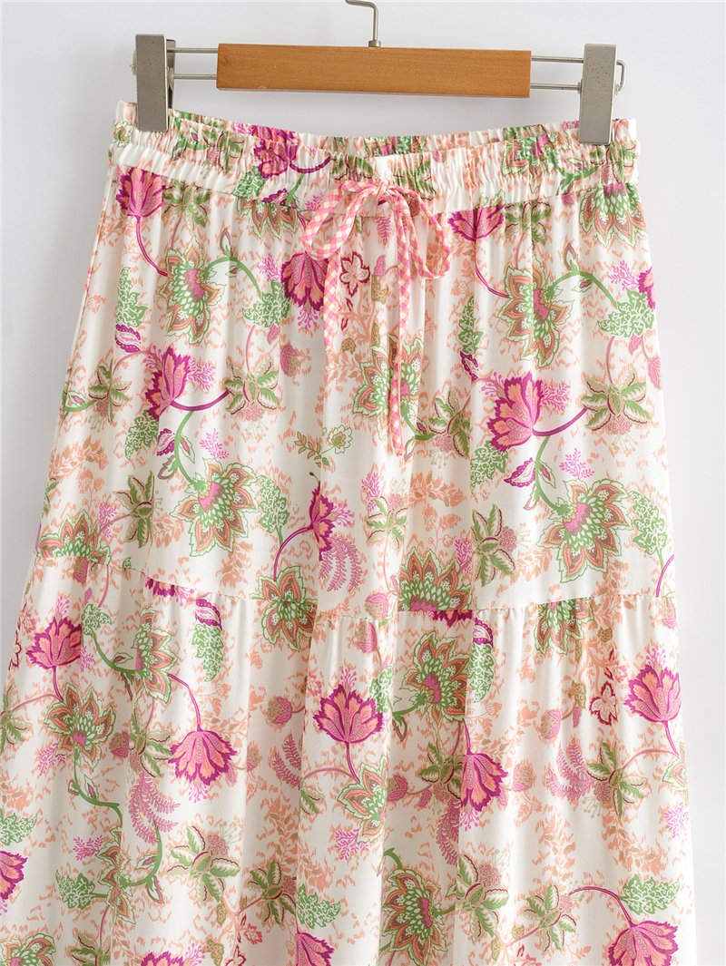Boho Skirt, Hippie Skirts, Maxi Skirt, Pink India Rose