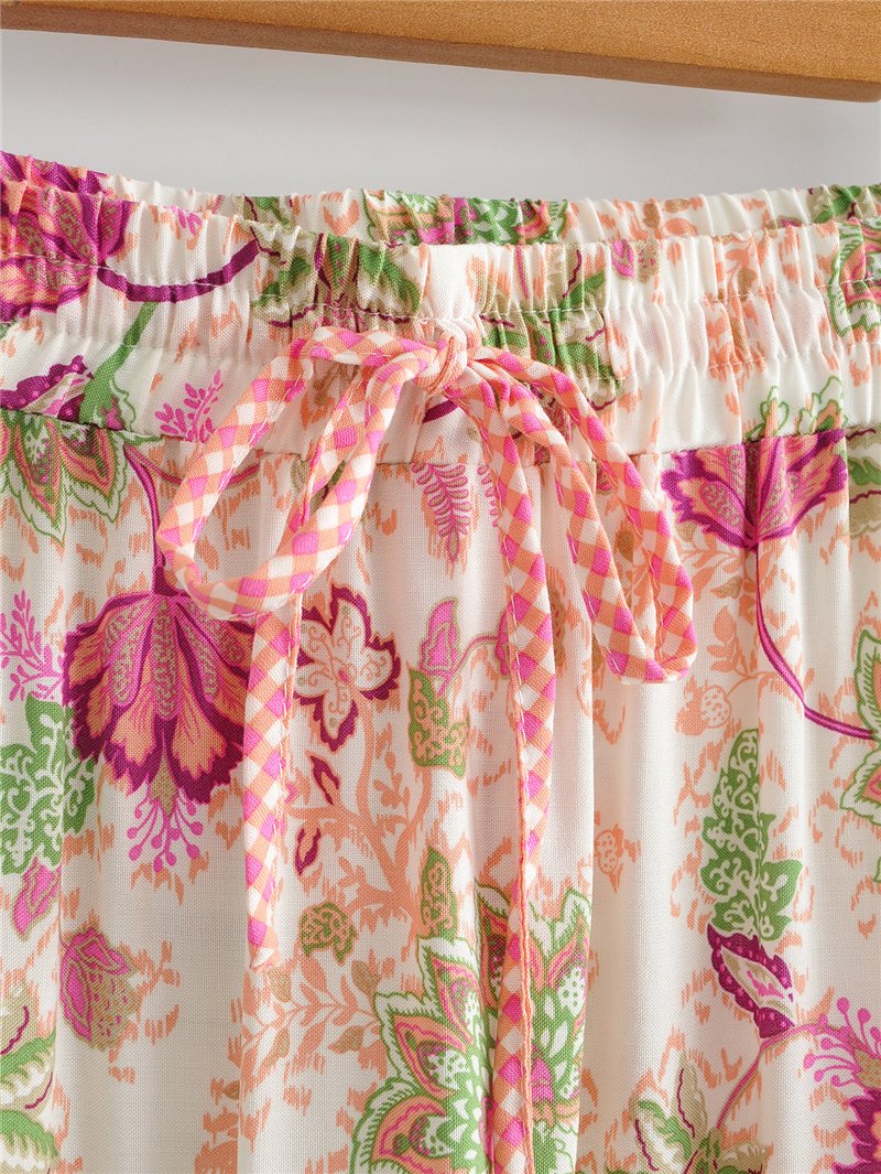 Boho Skirt, Hippie Skirts, Maxi Skirt, Pink India Rose
