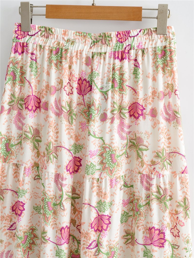 Boho Skirt, Hippie Skirts, Maxi Skirt, Pink India Rose