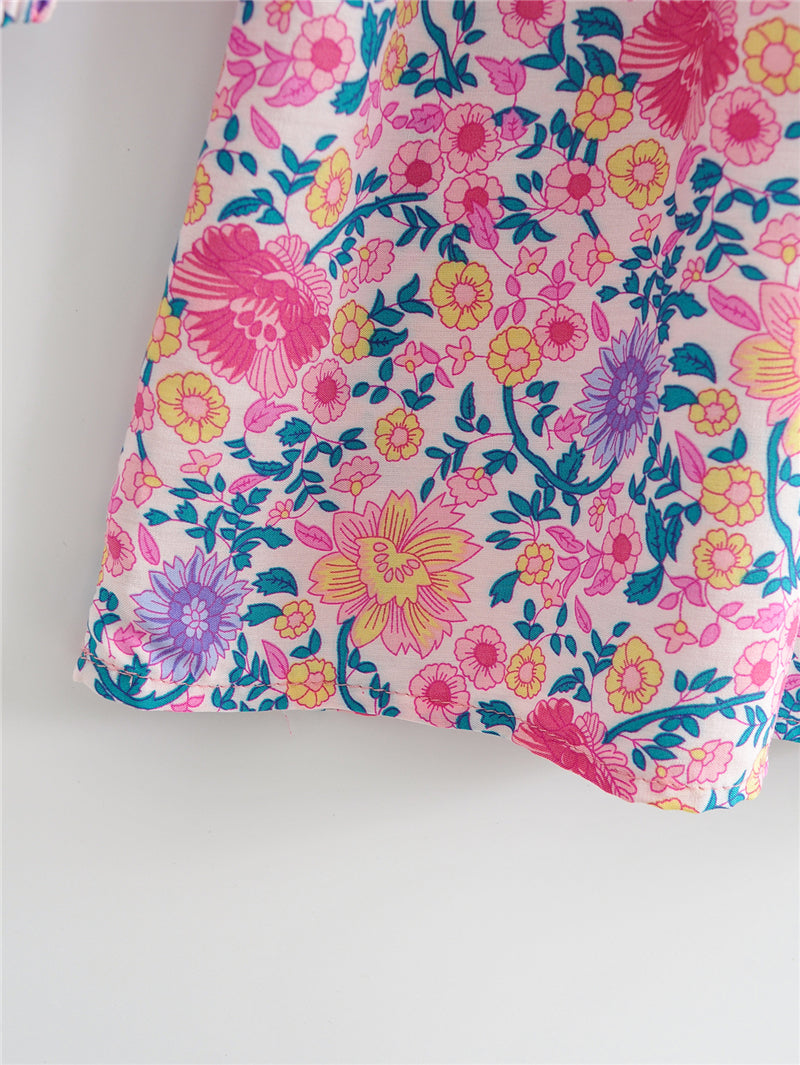 Boho Mini Dress Off  Shoulder Sundress, Pastel Pink  Rose