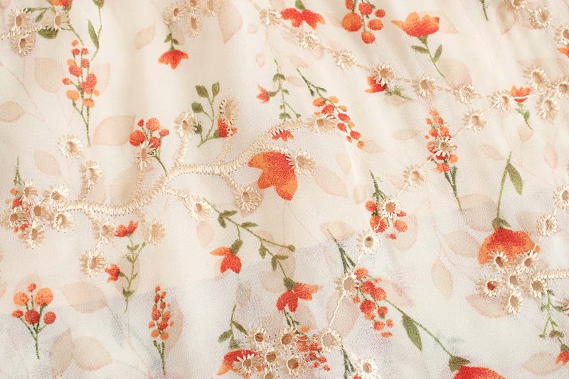 Boho Midi Dress, White Ivory Flower Child