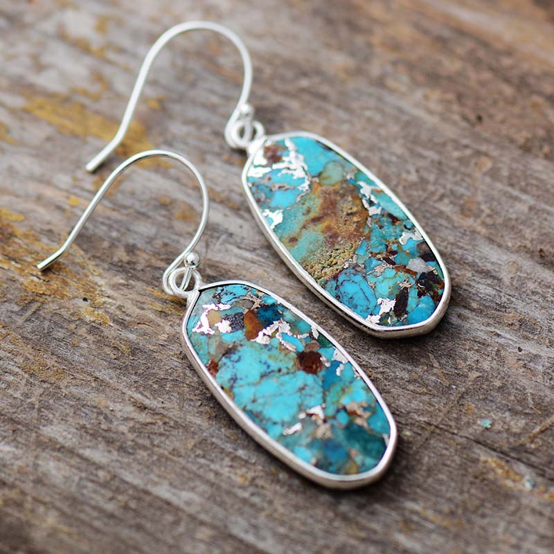Boho Earrings, Dangle Earrings,  Arial Turquoises Dangle Earring