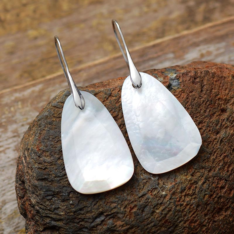 Boho Earrings, Dangle Earrings, Pink Rose Quartz