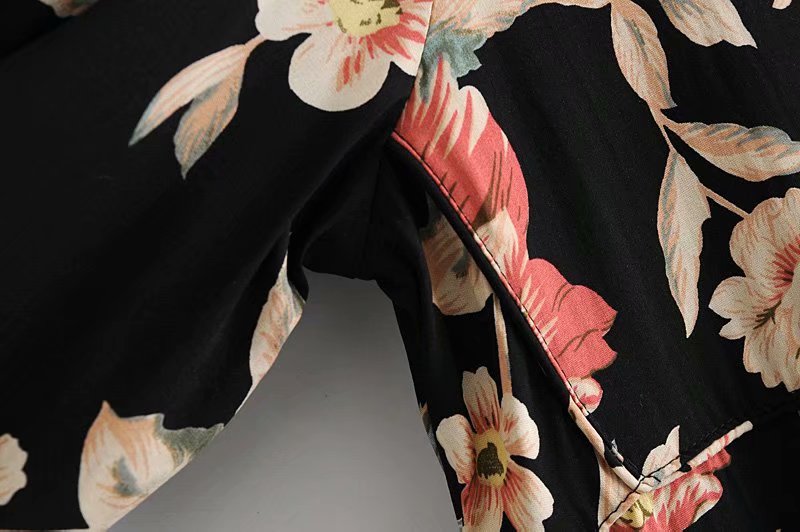 Gown Dress, Boho Maxi Dress, Loose Dress, Black Midnight Rose