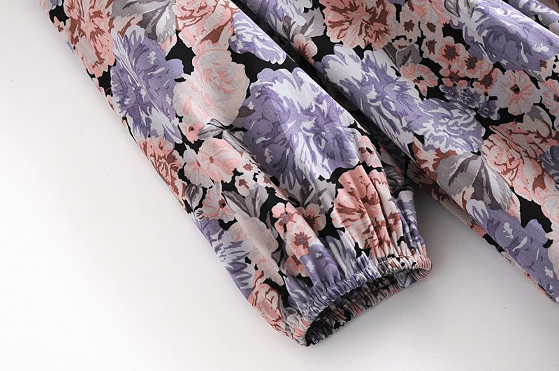 Gown Dress, Boho Maxi Dress, Loose Dress, Purple Pheony