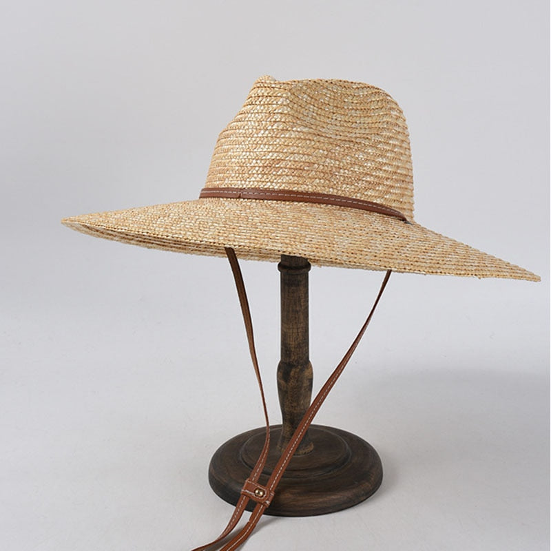 Boho Hat, Sun Hat,Beach Hat, Straw Hat, Brown Studio