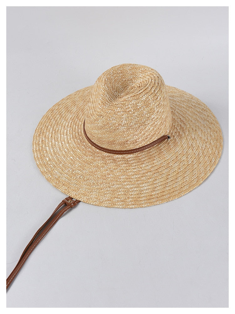 Boho Hat, Sun Hat,Beach Hat, Straw Hat, Brown Studio