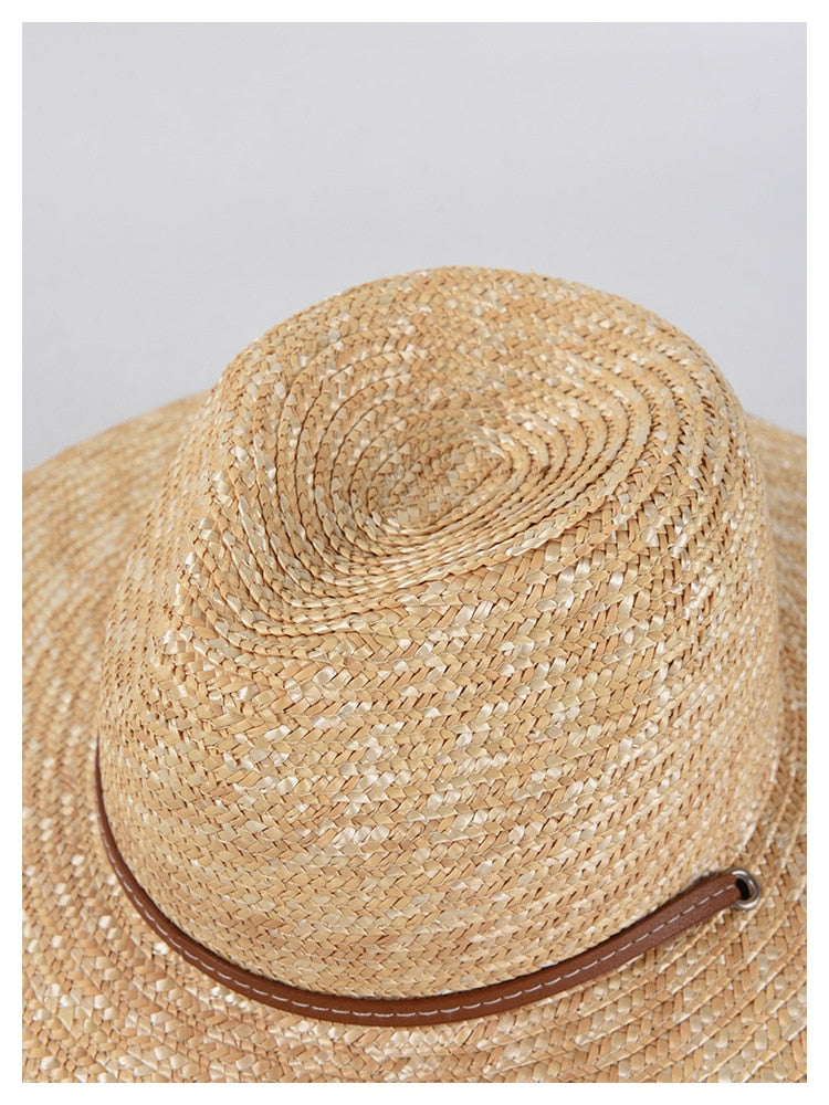 Boho Hat, Sun Hat,Beach Hat, Straw Hat, Brown Studio