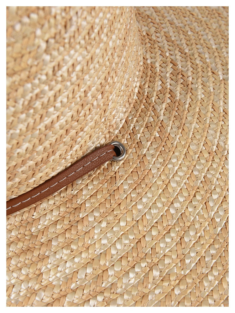 Boho Hat, Sun Hat,Beach Hat, Straw Hat, Brown Studio