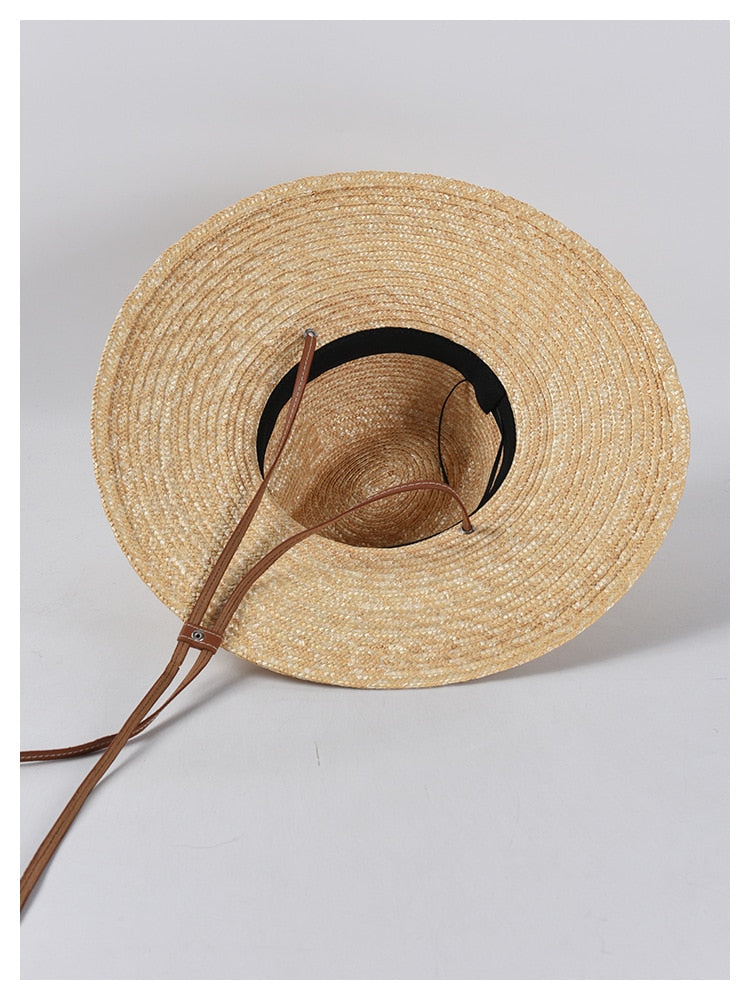 Boho Hat, Sun Hat,Beach Hat, Straw Hat, Brown Studio