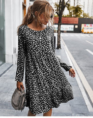 Boho Midi Dress, Ellie Black