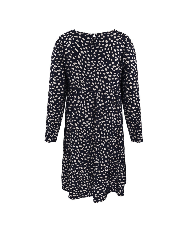 Boho Midi Dress, Ellie Navy Blue