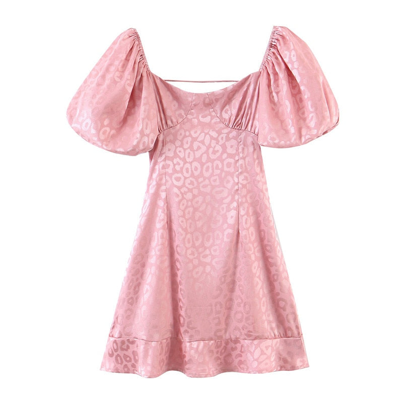 Boho Mini Dress Pink Mabel