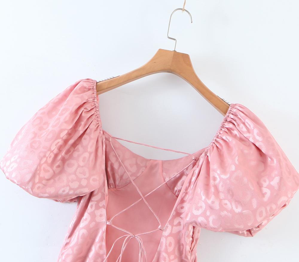 Boho Mini Dress Pink Mabel