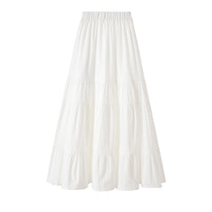 Boho Skirt, Hippie Skirts, Maxi Skirt, White Cotton