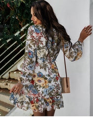 Boho Mini Dress Hannah in White