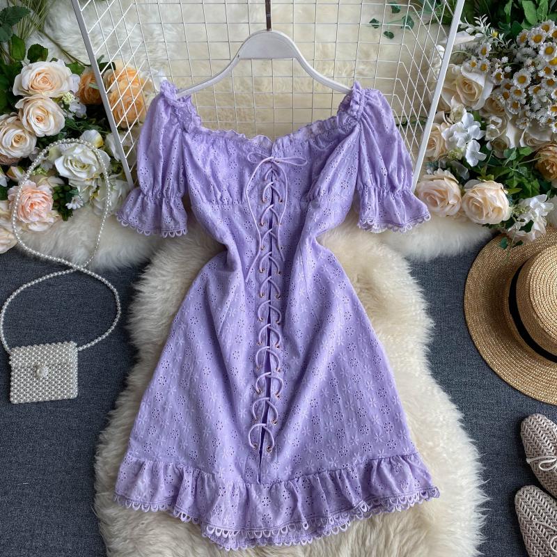 Boho > Vintage Dress, Boho Mini Dress, Sara White Lace