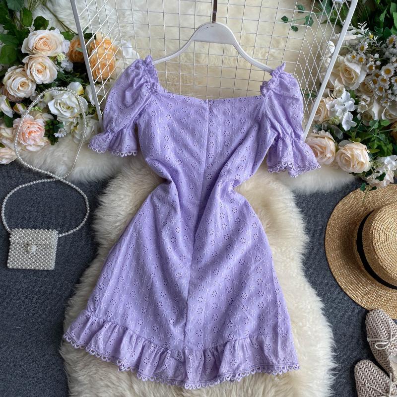 Boho > Vintage Dress, Boho Mini Dress, Sara White Lace