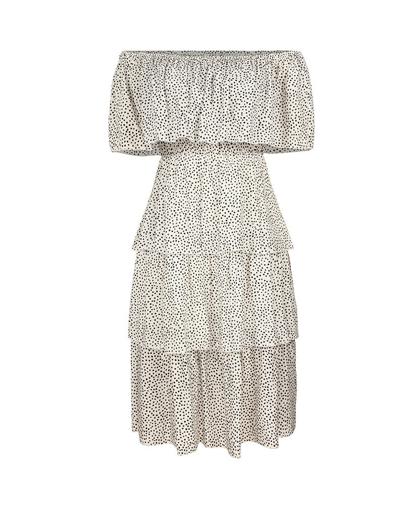 Boho Maxi Dress, Sundress, Sadie Ruffle in White