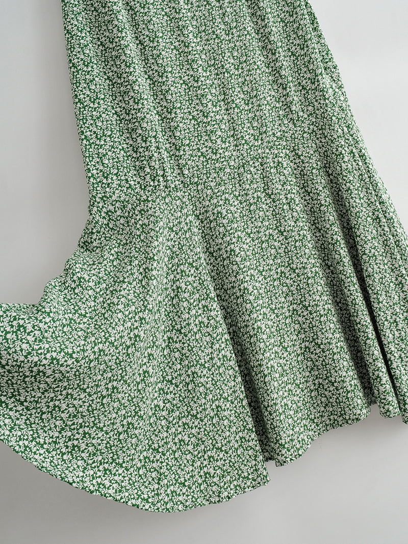 Boho Skirt, Hippie Skirts, Midi Skirt, Green Garden