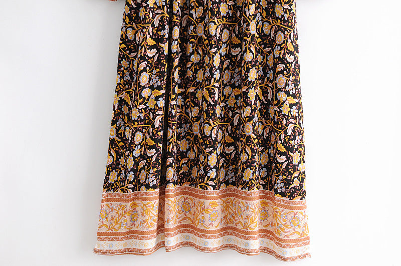 Gown Dress, Boho Maxi Dress, Loose Dress, Pink Mary Rose