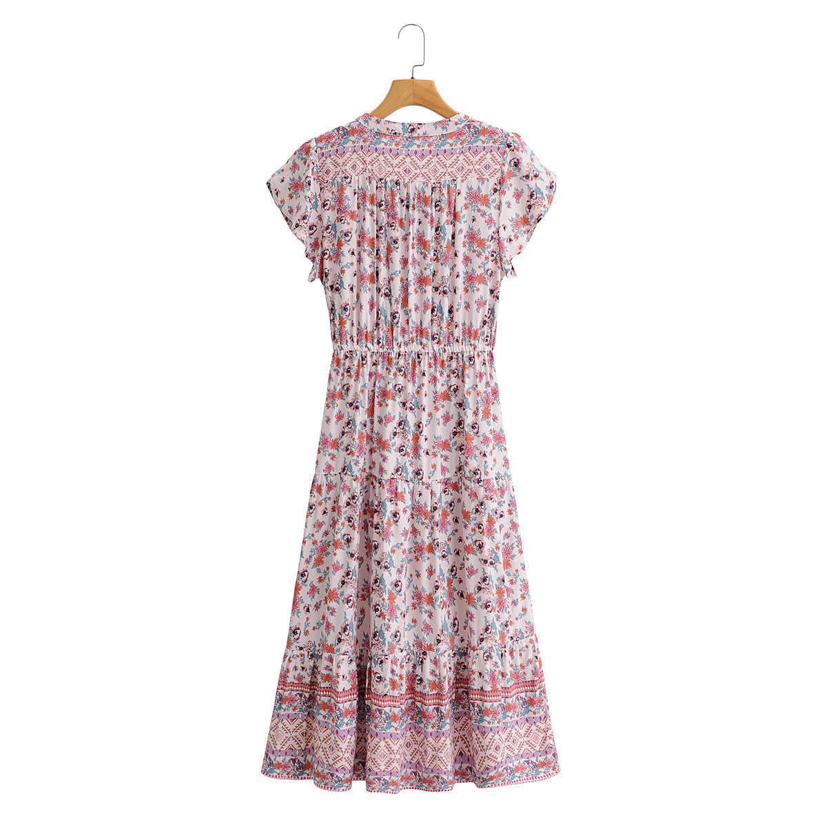 Boho Maxi Dress, Sundress, Pink Rosewood